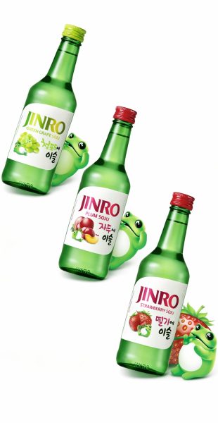 Jinro Soju banner kylje peale