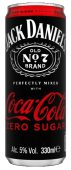 Jack Daniel&acirc;s & Coke Zero 5% vol | Purk | 0.33L